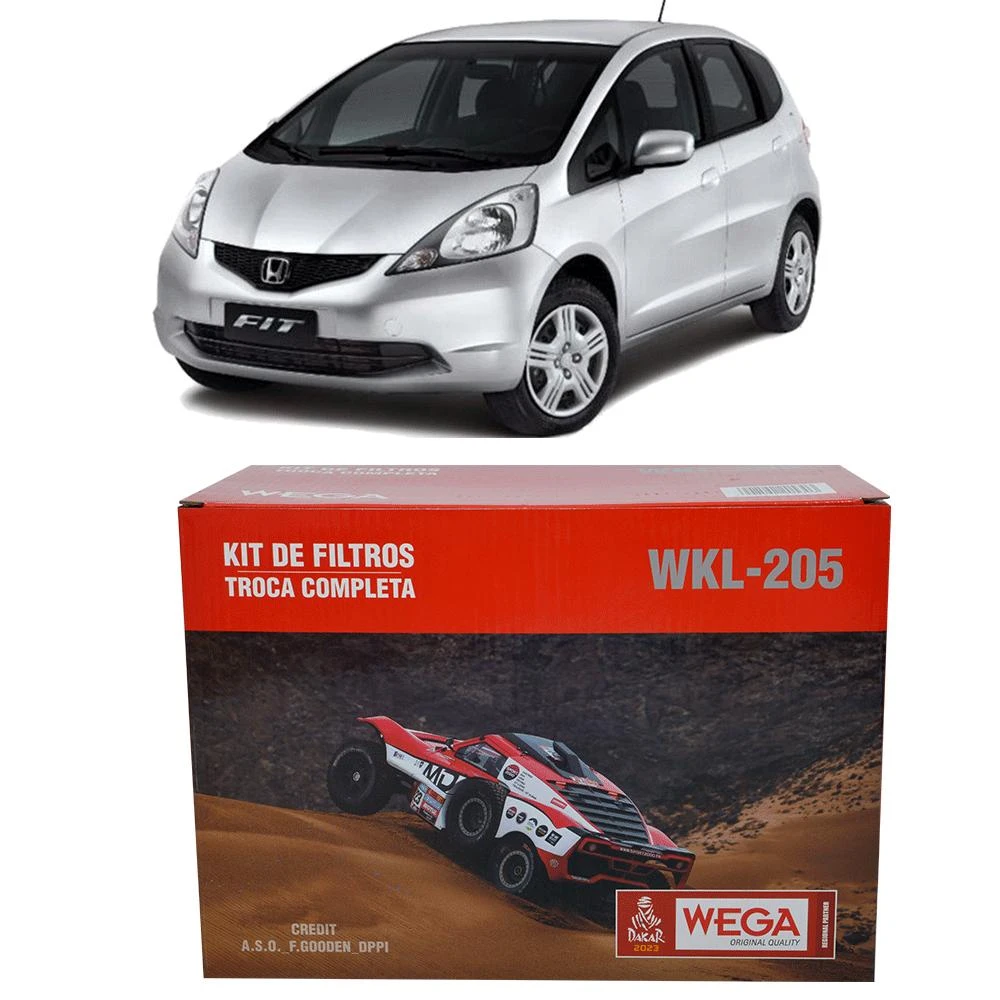 KIT FILTROS HONDA FIT 1.4 16V 2009 A 2015