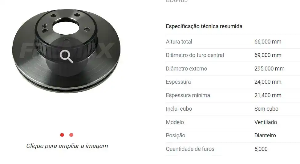 DISCO FREIO DIANTEIRO MERCEDES BENZ C180 2014/