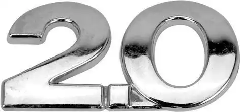 EMBLEMA 2.0 (CROMADO) GOL GER III (TAMPA TRAS)