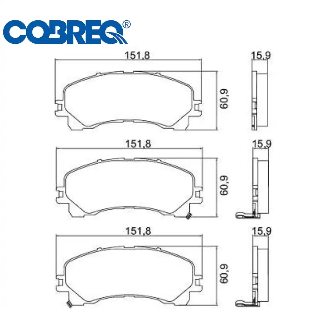 PASTILHA FREIO DIANTEIRA S-10 2.5 2.8 2017 A 2021
