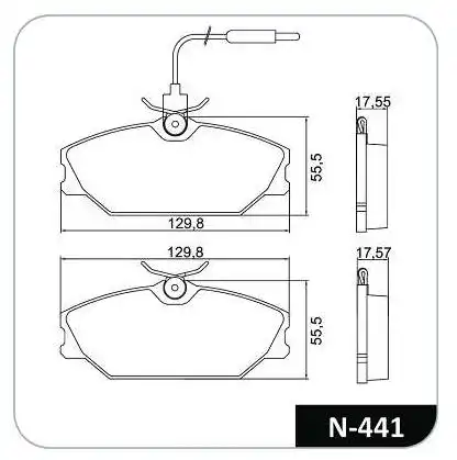 PASTILHA FREIO DIANTEIRA RENAULT SCENIC 1.6 1998/ COM ALARME
