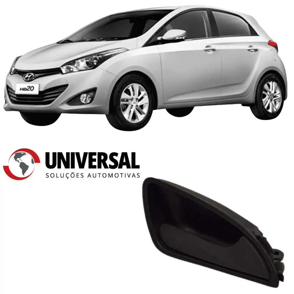 MACANETA INTERNA HB20 2012 A 2019 DIREITA PRETA