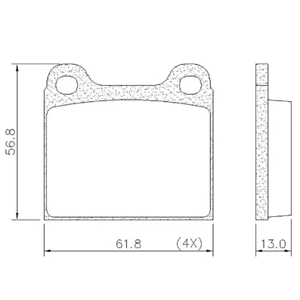 PASTILHA FREIO DIANTEIRA CHEVETTE TEVES (SERVE TRAS OMEGA)