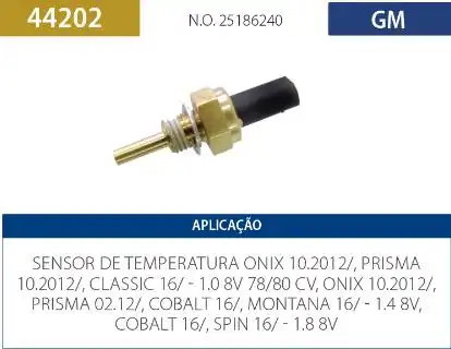 INTERRUPTOR TEMPERATURA ONIX 1.0 1.4 8V 2012 A 2018