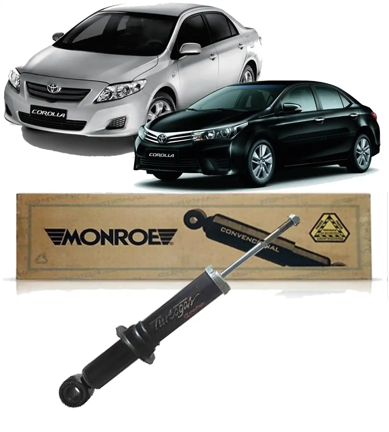 AMORTECEDOR TRASEIRO TOYOTA COROLLA 2009 A 2018