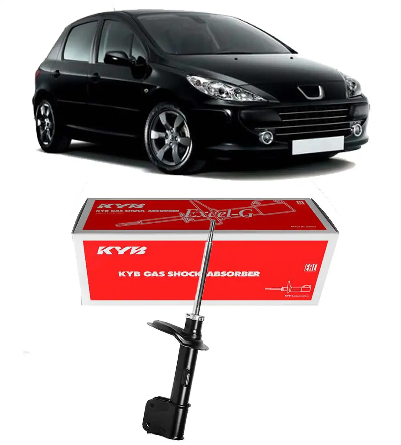 AMORTECEDOR DIANTEIRO PEUGEOT 307 2002 A 2012 ESQUERDO