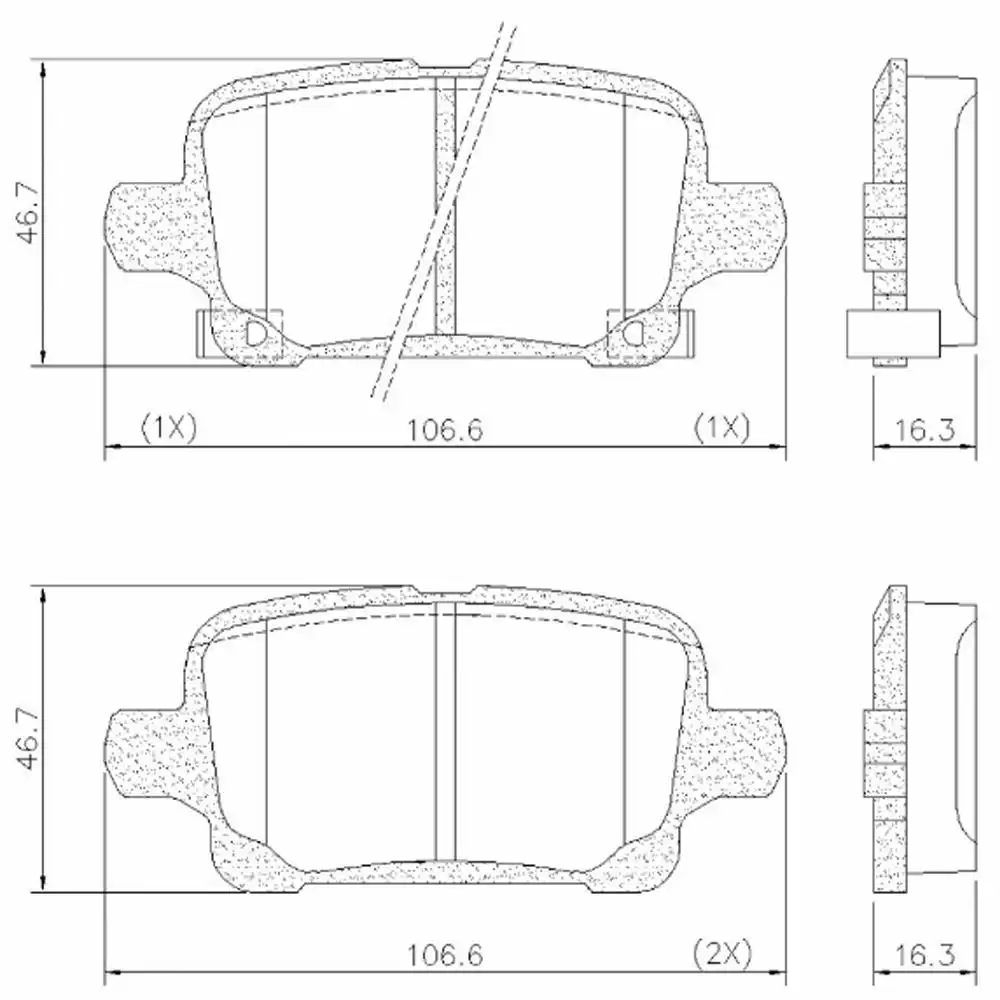 PASTILHA FREIO TRASEIRA CRUZE 1.4 16V 2017 A 2023 CERAMICA