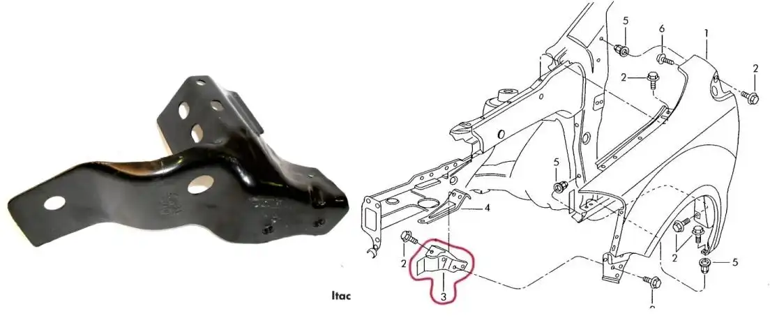 SUPORTE LAT PARALAMA DIANT FOX /09 ESQ