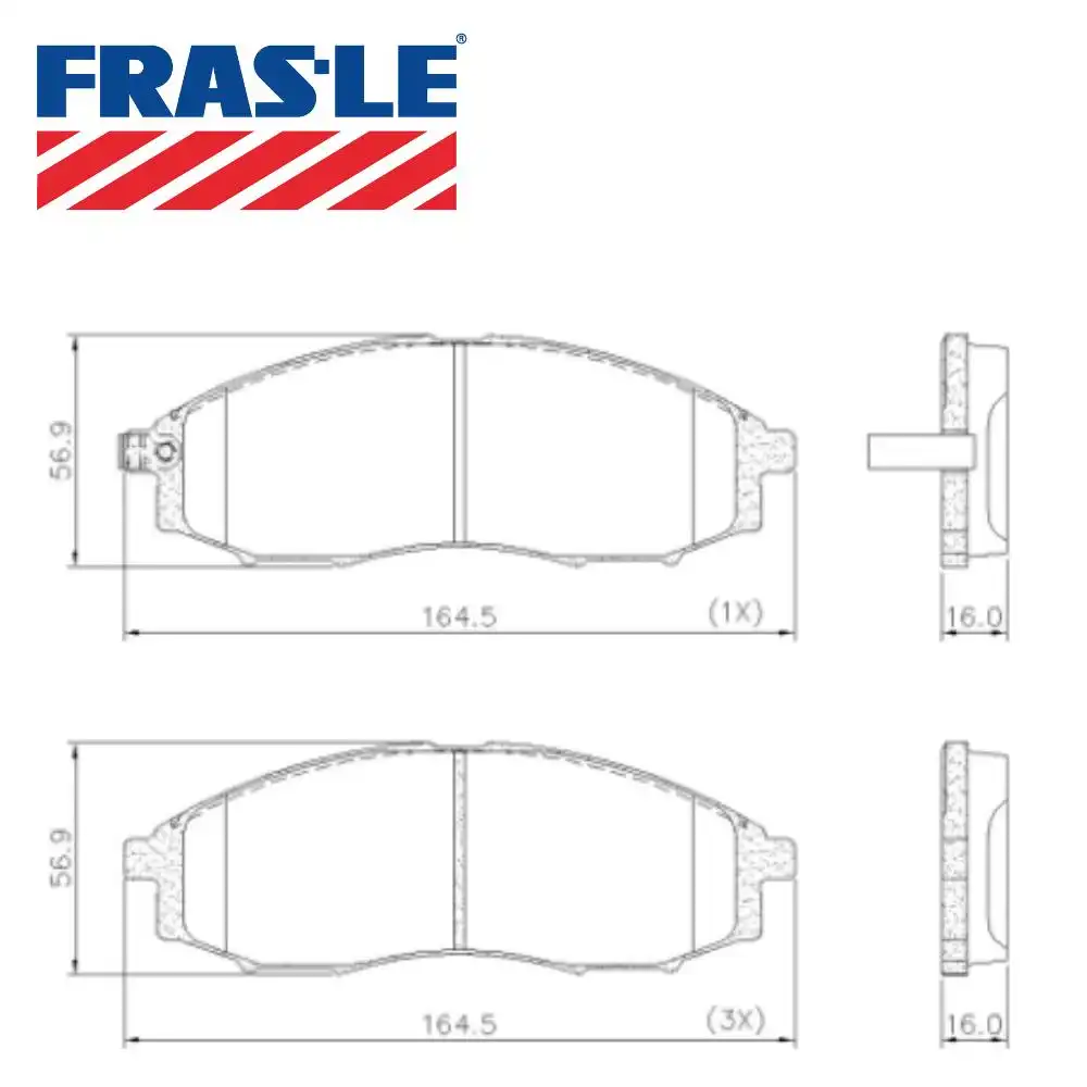 PASTILHA FREIO DIANTEIRA NISSAN FRONTIER 3.2 1998 A 2000
