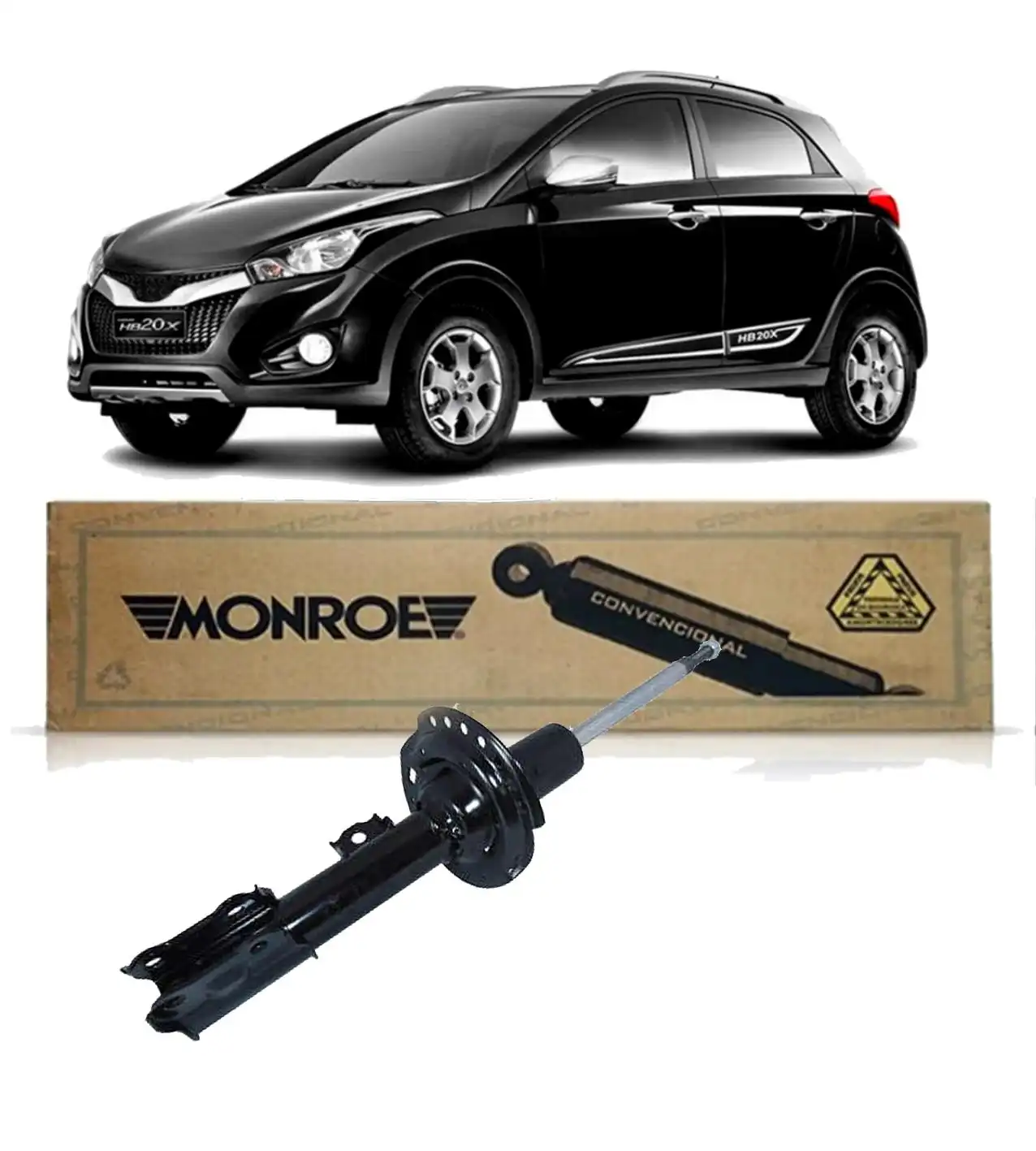 AMORTECEDOR DIANTEIRO HYUNDAI HB20X 1.6 2013 A 2019 DIREITO