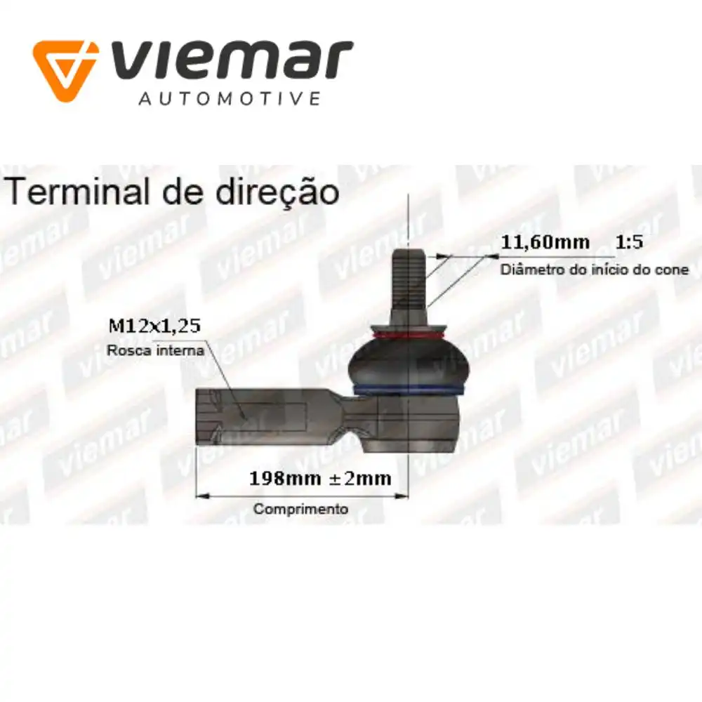 PONTEIRA DIRECAO NISSAN TIIDA 1.8 2008 A 2013 ESQUERDA