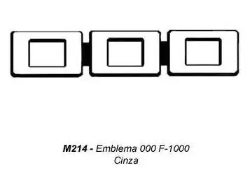 EMBLEMA 000 F-1000 CINZA