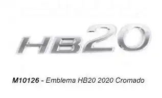 EMBLEMA HB20 2020 CROMADO