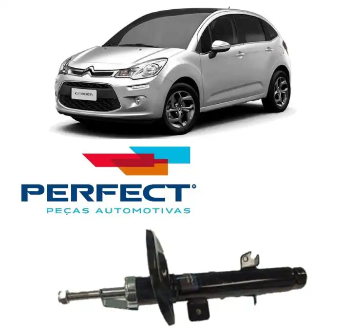 AMORTECEDOR DIANTEIRO CITROEN C3 2013 A 2021 ESQ AUTOMATICO
