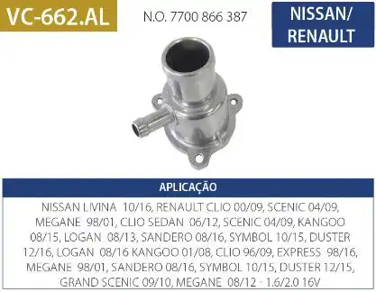 CAMARA VALVULA TERMOSTATICA RENAULT CLIO 1.6 16V 2000 A 2009