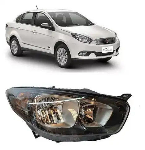 FAROL FIAT GRAND SIENA 2012 A 2022 DIREITO MASCARA NEGRA