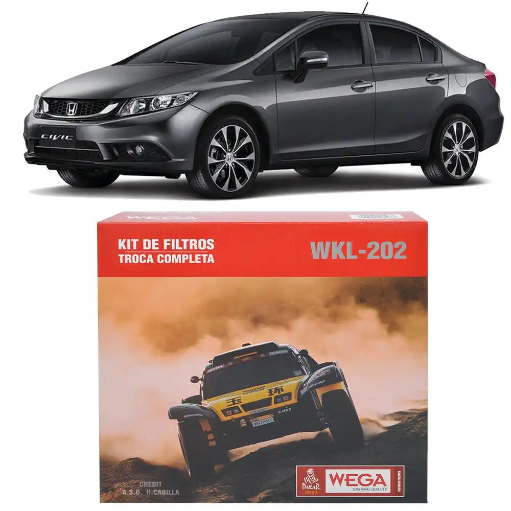KIT FILTROS HONDA CIVIC 1.8 16V 2012 A 2017