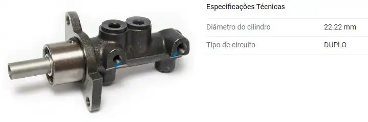 CILINDRO MESTRE FREIO ASTRA 99/ S/ABS