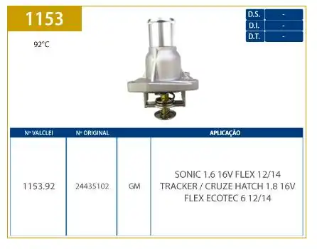 VALVULA TERMOSTATICA CRUZE 1.8 16V 2012 A 2014