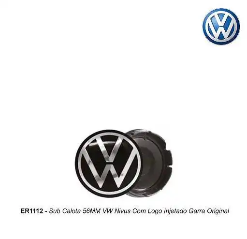 CALOTA CENTRO RODA NIVUS C/LOGO INJETADO GARRA 56MM
