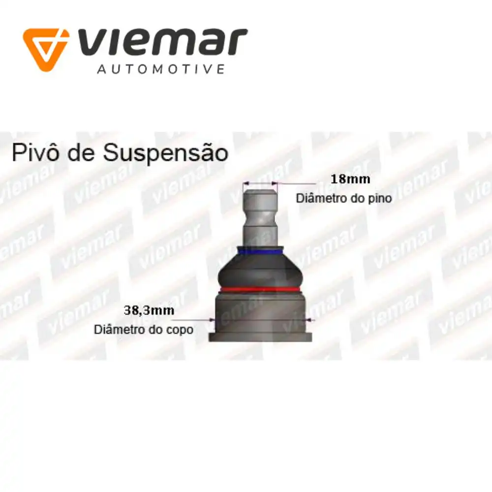 PIVO RENAULT LOGAN 2013 A 2022 SOB MEDIDA 38,8MM