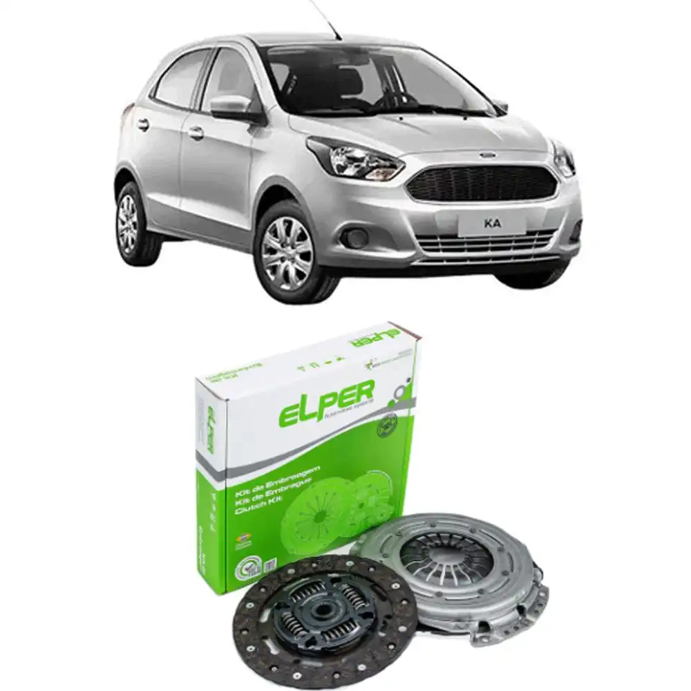 KIT EMBREAGEM KA 1.0 12V 2014 A 2018 220MM 17 ESTRIAS