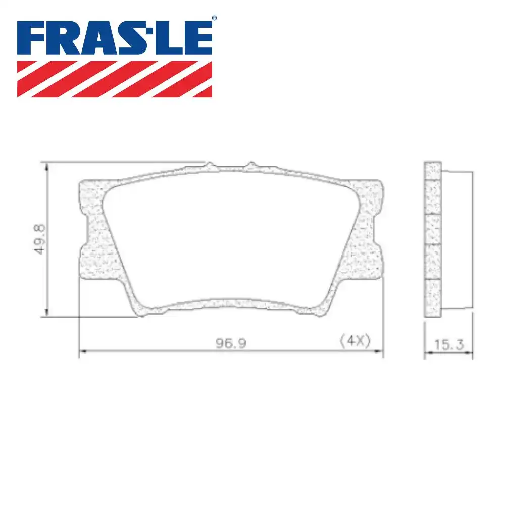 PASTILHA FREIO TRASEIRA RAV4 2.0 16V 2005 A 2016