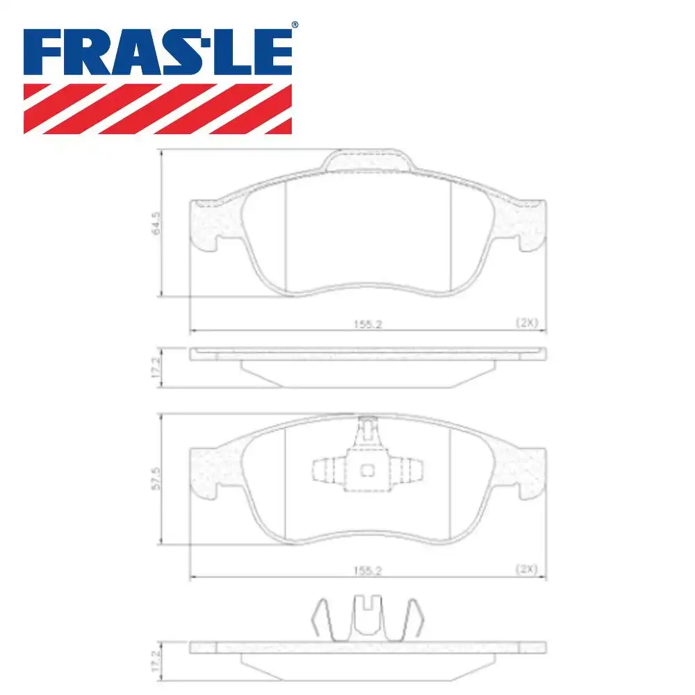 PASTILHA FREIO DIANTEIRA RENAULT DUSTER 2.0 16V 2012/