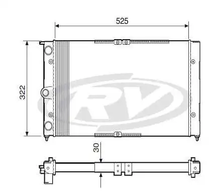 RADIADOR DEL REY PAMPA AP 1.6,1.8 C/ OU S/ AR
