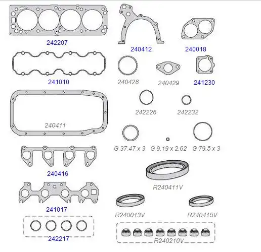 JUNTA MOTOR CORSA PALIO 1.8 8V 2003/ SUPERIOR S/ RETENTOR