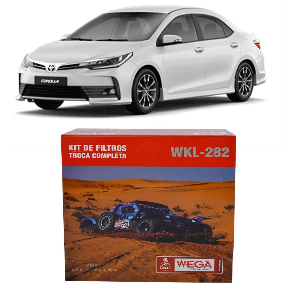 KIT FILTROS TOYOTA COROLLA 1.8 16V 2019 ACIMA