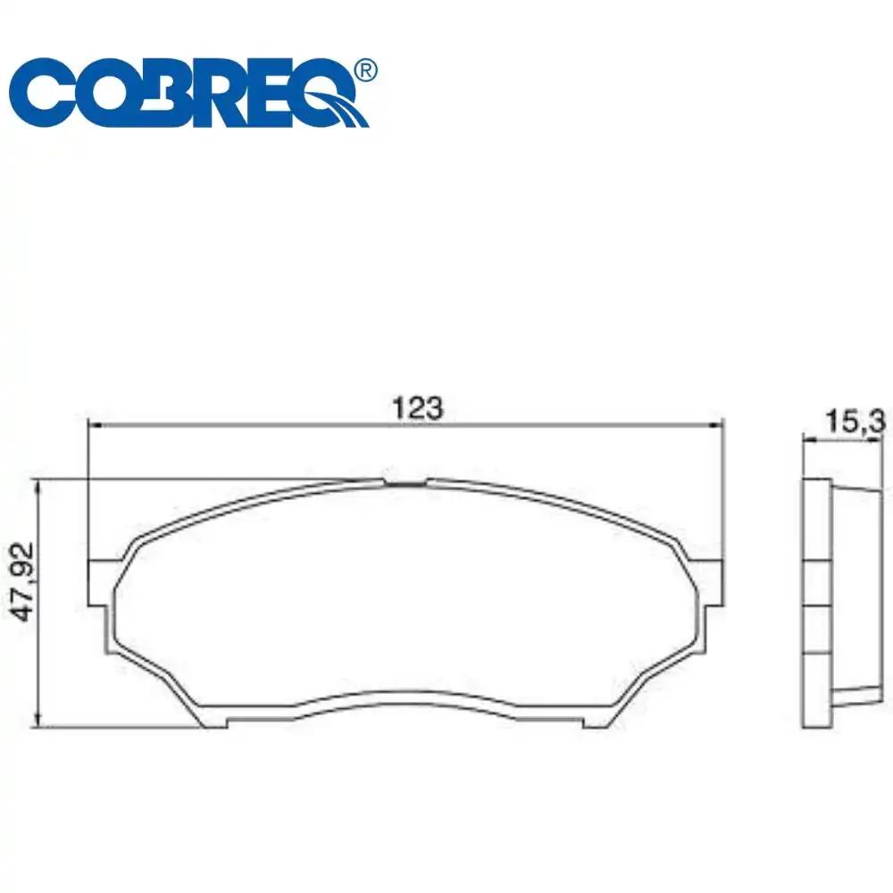 PASTILHA FREIO DIANTEIRA MITSUBISHI PAJERO TR4 2.0 16V 2001/