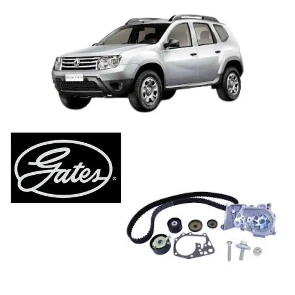 KIT CORREIA DENTADA DUSTER 1.6 2011 A 2016 COM BOMBA DAGUA