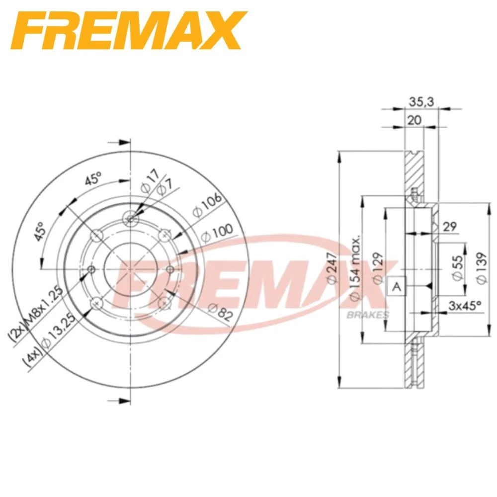 DISCO FREIO DIANTEIRO JAC J2 1.4 16V 2012 A 2017 VENTILADO