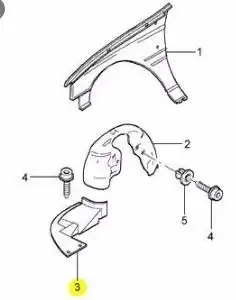 PROTETOR PARALAMA DIANT ESCORT ZETEC 97/01 ESQ