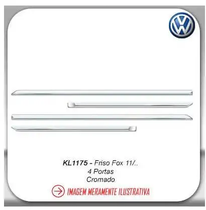 FRISO CROMADO FOX 2010 EM DIANTE 4 PORTAS
