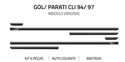 FRISO LATERAL GOL PLUS 95/ PRETO