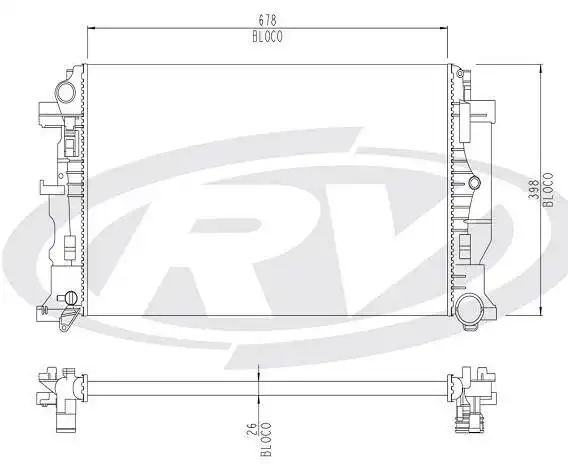 RADIADOR MERCEDES SPRINTER 2.2 2012 A 2019