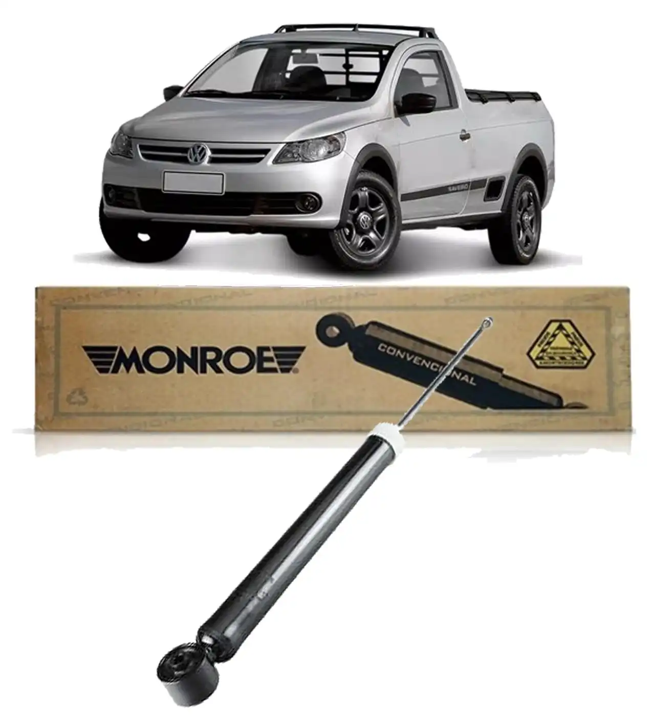 AMORTECEDOR TRASEIRO SAVEIRO G5 G6 G7 APOS 2008