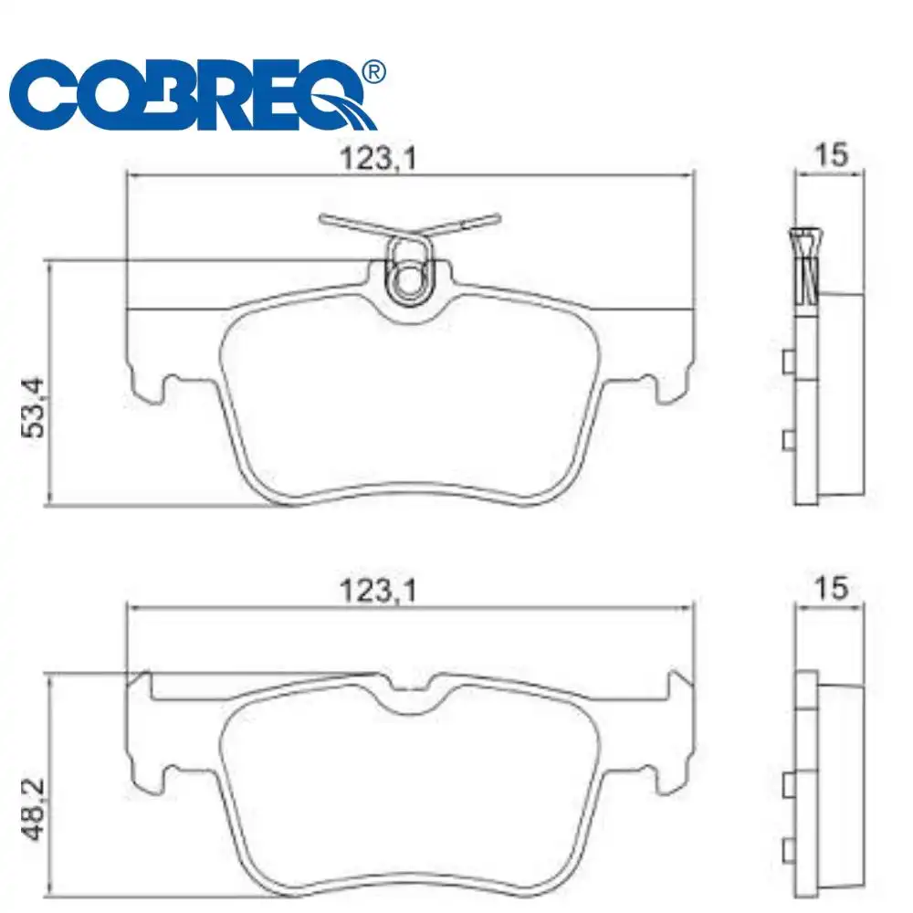 PASTILHA FREIO TRASEIRA FUSION 2013/
