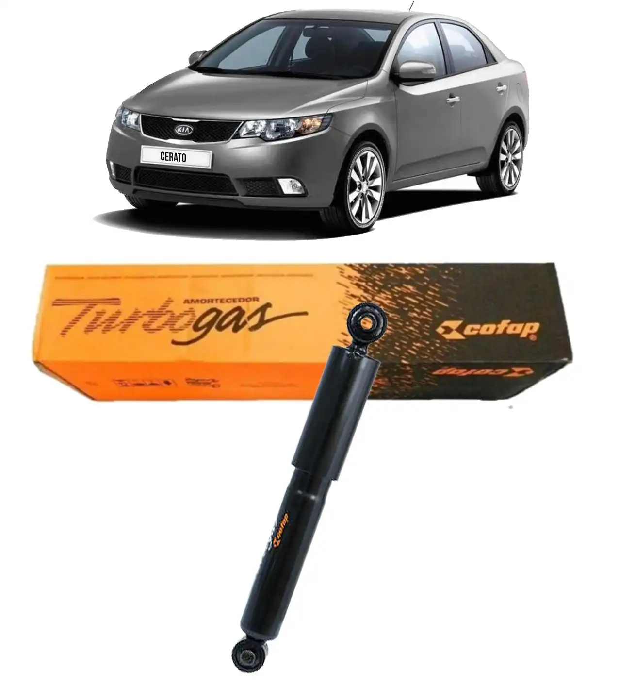 AMORTECEDOR TRASEIRO KIA CERATO 2009 A 2013