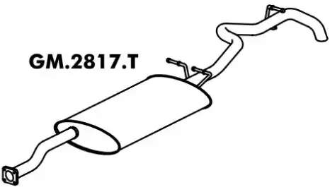SILENC TRAS S-10 2.2 98/00 CAB.DUPLA CAB ESTENDIDA