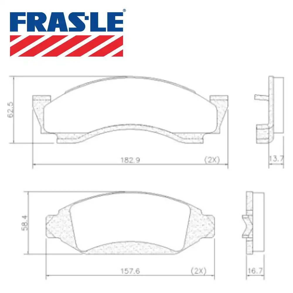 PASTILHA FREIO DIANTEIRA F-1000 /1993 SISTEMA BENDIX