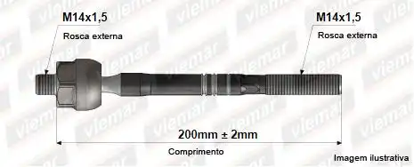 BARRA AXIAL RANGER 2013/ MACHO