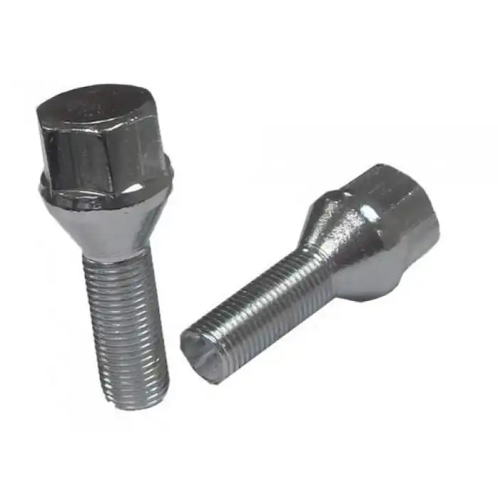 PARAFUSO RODA GOL, V. P. S. PASSAT, CROMADO CONICO LONGO 59M