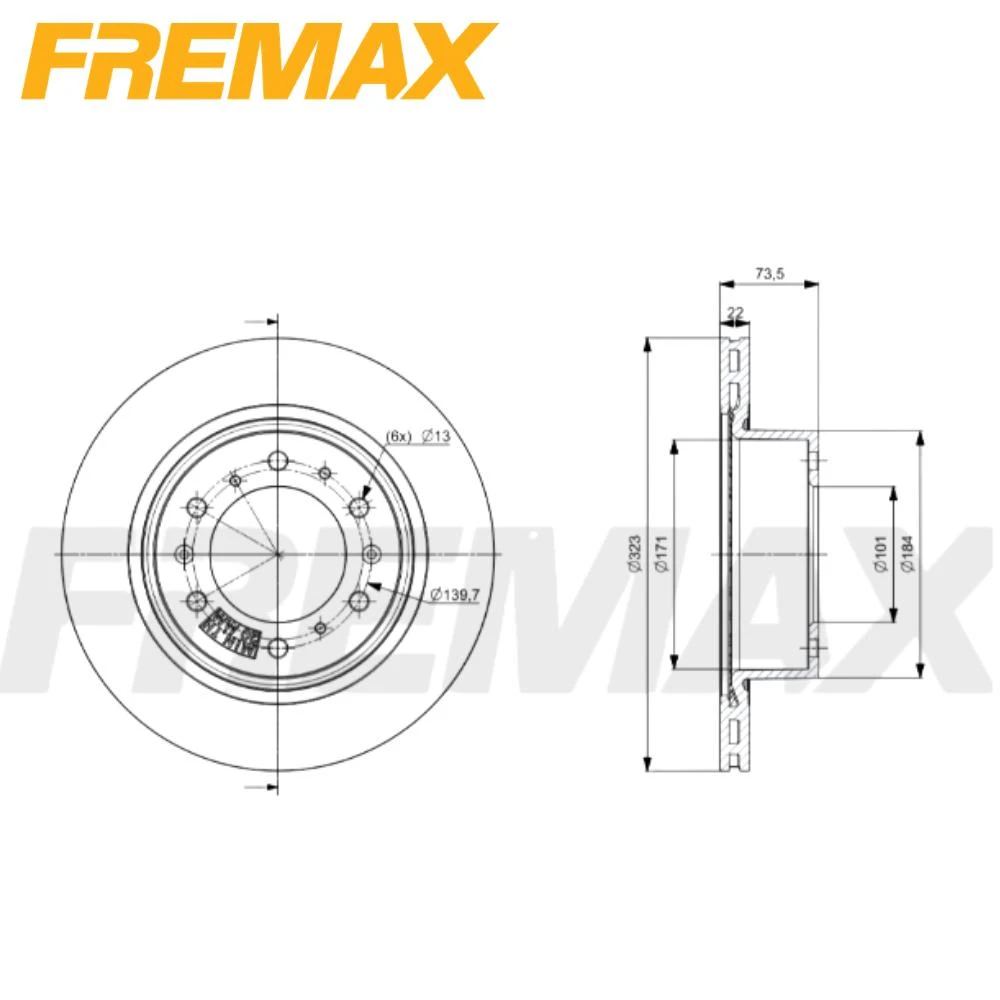 DISCO FREIO TRASEIRO HAVAL H9 2.4 16V 2024 A 2026