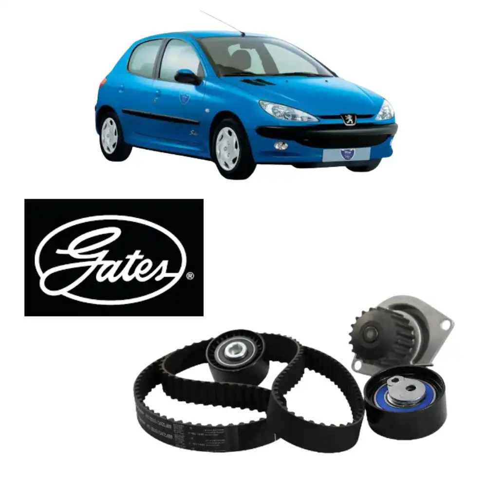 KIT CORREIA DENTADA 206 1.6 16V 2001 A 2008 COM BOMBA