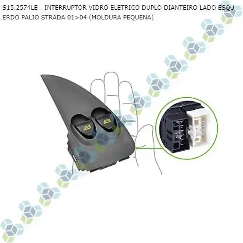 INTER VIDRO ELETRICO PALIO 1.0 8V FLEX 2000 A 2019 ESQUERDO