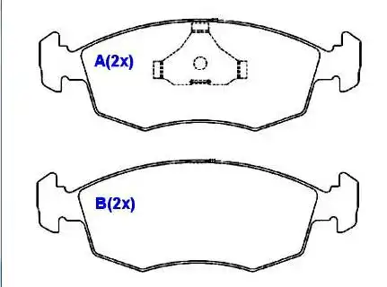 PASTILHA FREIO DIANTEIRA FIAT PALIO WEEKEND 1.6 16V