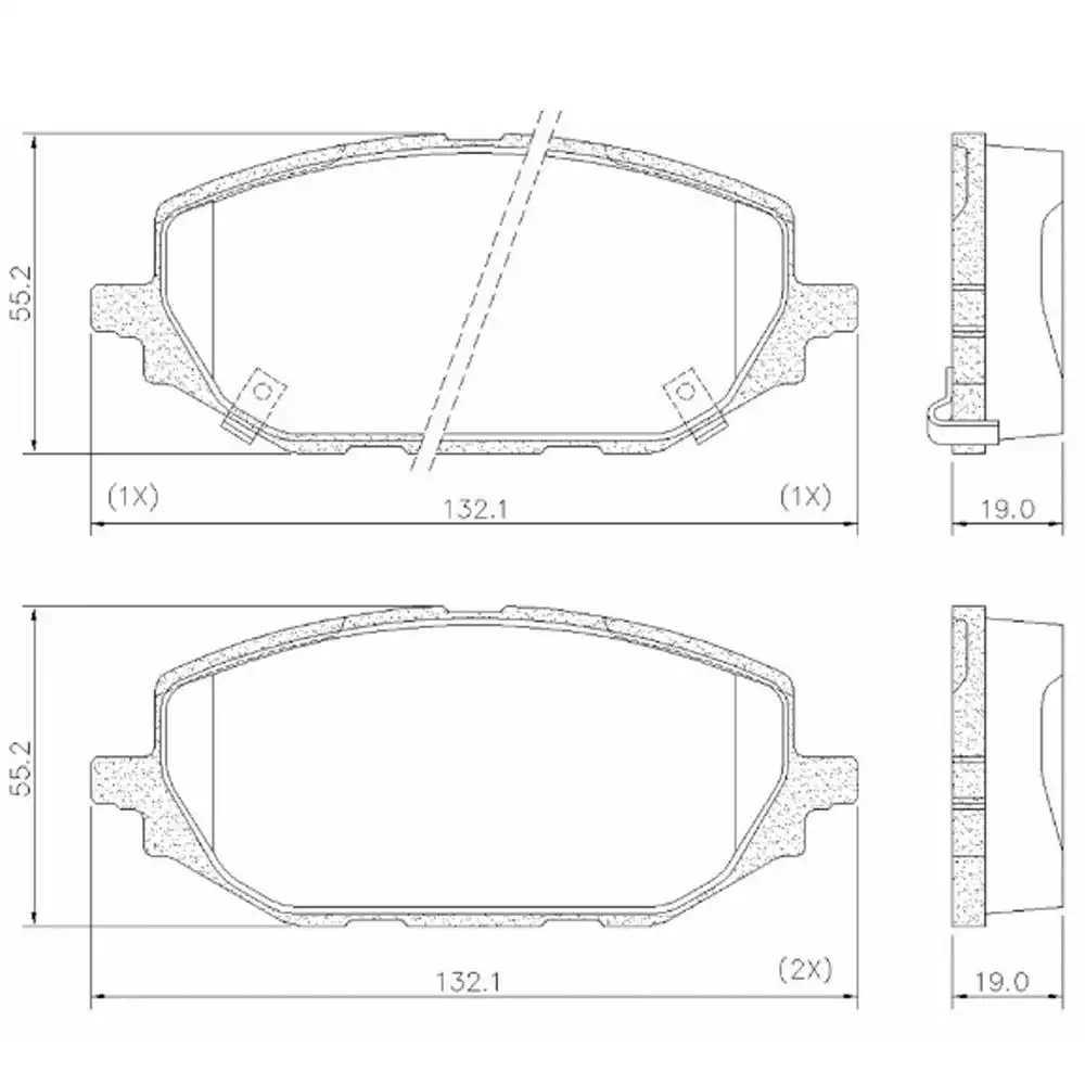 PASTILHA FREIO DIANTEIRA TRACKER 1.0 12V 2020/